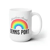 Adventure Awaits Rainbow Ceramic Mug 15oz