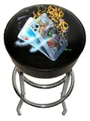 Burning Blackjack Bar Stool