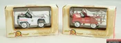Pair of 2000 Diecast Pedal Champs Collectible Cars Police Fire Dept 1/10 Scale