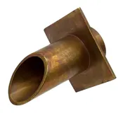 BWS2D Vianti Falls™ Antique Brass 2″ Diamond Wall Scupper