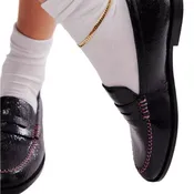 Blanket Stitch Loafer - Black