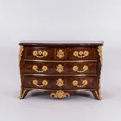 18th Century French Regence Tulipwood Commode in the Manner of Etienne Doirat