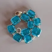 Almost Summer Bracelet | Fused Dichroic Glass Jewelry by Alison Thibault | WindHorse Arts — WindHorse Arts
