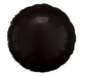 18" Black Round Balloon