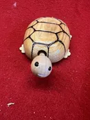 Wooden Bobble-head Toy Turtle