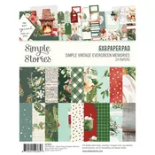 Simple Vintage Evergreen Memories Collection - 6 x 8 Paper Pad by Simple Stories