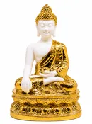 (A1) Golden Buddha Wisdom & Prosperity Statue
