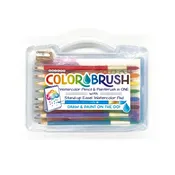 Colorbrush Watercolor Pencil & Paintbrush | On The Go Travel Case | Ages 6+