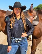 Black Shimmer Over Black Jersey Pullover Button Up
