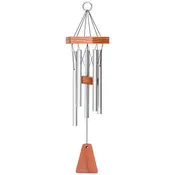 17" Wind Chime - Satin Silver