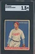 1933 Goudey #64 Burleigh Grimes - Chicago Cubs SGC 1.5 FR