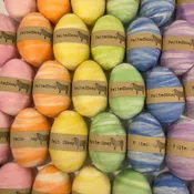 Wholesale Felted Soap PASTEL & WHITE Light Rainbow Fun Different Gift