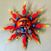 Biker Sun Wall Art