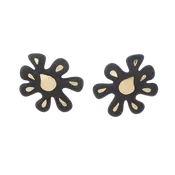 Arcadia Ebony and Gold Earrings