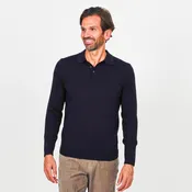 12GG Drop Needle Merino Polo
