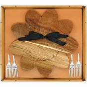 10" Acacia Cheese and Bread Board