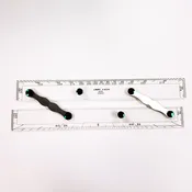 12″ Aluminum Graduated Parallel Rules