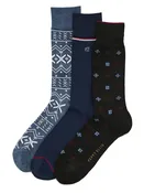 3-Pack Fair Isle and Neat Pattern Socks