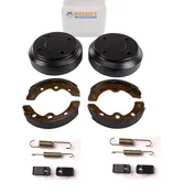 Huskey Parts Company Club Car Brake Repair Kit Including Brake Drums Brake Shoes & Spring Kit for DS G&E 95+ & Precedent 04+ Golf Cart
