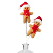#85703BN -25″ Plush Gingerbread Man Spray x2