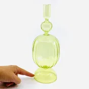 10" Vintage Chic Glass Taper Holder