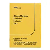 2027 Minute Manager Planner, Yellow