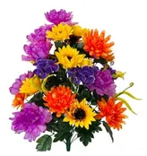 #043765BRI -29″ Peony/Mum/Hyd/Sunflower {BRIGHT} x36