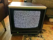 Vintage 1986 Wood grain Zenith Color Portable TV Retro Gaming  c1312w television