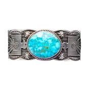 Birdseye Kingman Turquoise Thunderbird Bracelet | Andy Cadman