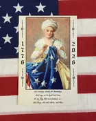 Betsy Ross Flag Postcard - USA 250th Anniversary