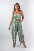 Chloe V-Neck Jump Suit With Pockets