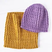 Baby Cable Hat and Cowl Pattern