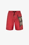 Animalische Badeshorts mit Patchwork-Print