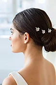 Dainty Swarovski Crystal Cluster Hairpin Set