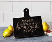 Happiness Is Homemade Carved Cookbook Stand