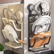 Suction Cup Wall Mount Kitchen Organizer | No-Drill Rack
