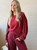 Airport Sweatshirt - CRIMSON