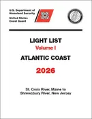 2026 Light List Volume I: Atlantic Coast (Maine to New Jersey)