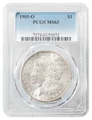 1901-O Morgan Dollar PCGS MS-63 - Rarcoa | Rare Coin Company of America, Inc