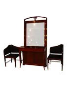 Art Deco Mirror and Chair Set by J &amp; J Kohn