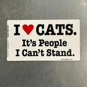 Cats People Sticker