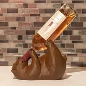 Brown Bear Wine Bottle Holder