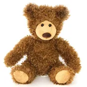 Brown Frankie Curly Bear 10”