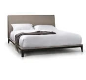 Upholstered Queen Bed with Metal Trim — Studio G Home
