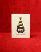Birthday Skull Letterpress Card