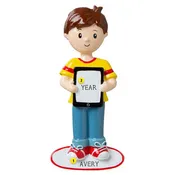 Boy with Ipad/ Tablet Ornament