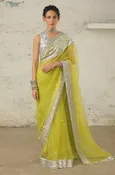 Aami green sari and blouse