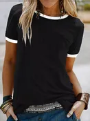 Hometown Honey Contrast Trim Top (6 Colors)