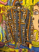 African Mudprint Button Down 2x