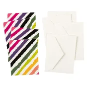 Caspari Gift Enclosure Cards, Rainbow Stripe - 2 Packs (8886ENC)
